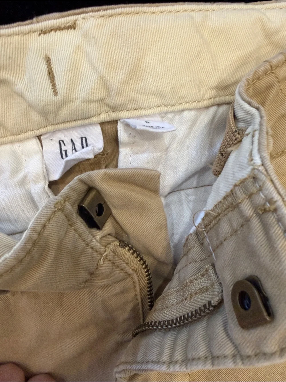 2 Pairs of Gap Pants. Kids Slim Fit Grey Corduroy and khaki Pants